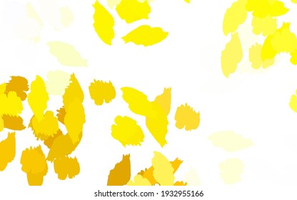Light Yellow vector pattern with random forms. Illustration with colorful gradient shapes in abstract style. Modern design for your business card.