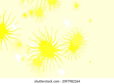 Light Yellow vector pattern with random forms. Modern abstract illustration with colorful random forms. Best smart design for your business.