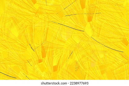 Light Yellow vector pattern with random forms.