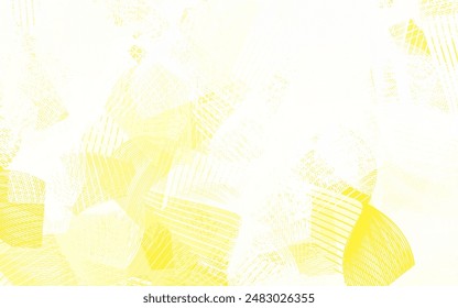 Light Yellow vector pattern with random forms. Decorative design in abstract style with random forms. Modern design for your business card.