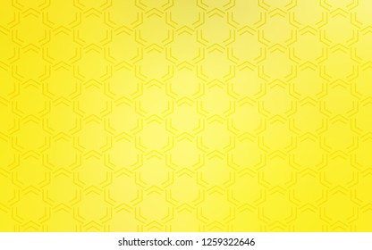 Light Yellow vector pattern with sharp lines. Shining colored illustration with sharp stripes. Best design for your ad, poster, banner.