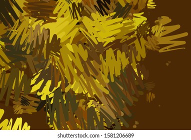 Light Yellow vector pattern with sharp lines. Lines on blurred abstract background with gradient. Pattern for ads, posters, banners.