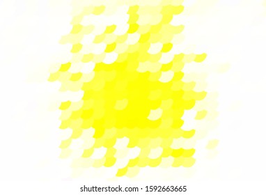 Light Yellow vector pattern with spheres. Beautiful colored illustration with blurred circles in nature style. Design for your business advert.