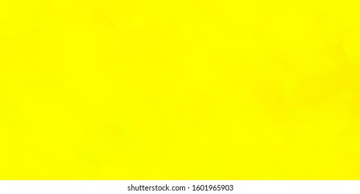 Light Yellow vector pattern with spheres. Colorful illustration with gradient dots in nature style. Pattern for business ads.
