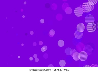 Light Yellow vector pattern with spheres. Abstract illustration with colored bubbles in nature style. Pattern for ads, leaflets.