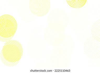 Light Yellow vector pattern with spheres. Modern abstract illustration with colorful water drops. Pattern for beautiful websites.