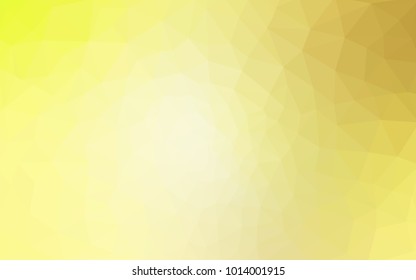 Light Yellow vector Pattern.  triangular template. Geometric sample. Repeating routine with triangle shapes. New texture for your design. Pattern can be used for background.