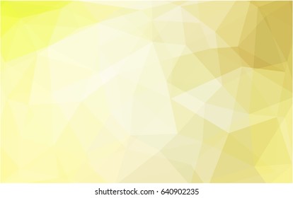 Light Yellow vector Pattern.  triangular template. Geometric sample. Repeating routine with triangle shapes. New texture for your design. Pattern can be used for background.