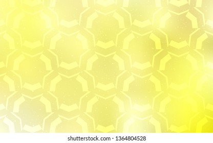 Light Yellow vector pattern with wry lines. Modern gradient abstract illustration with bandy lines. Colorful wave pattern for your design.