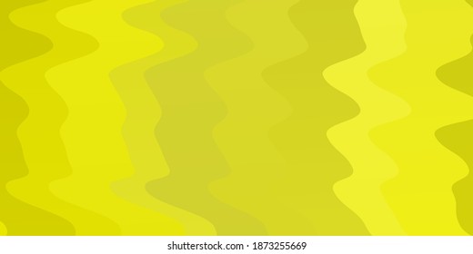 Light Yellow vector pattern with wry lines. Abstract gradient illustration with wry lines. Pattern for websites, landing pages.
