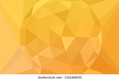 Light Yellow vector polygon abstract background with a gem in a centre. Abstract illustration with an elegant triangles. A new texture for your web site.