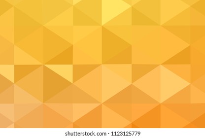 Light Yellow vector polygon abstract backdrop. Elegant bright polygonal illustration with gradient. Brand-new style for your business design.