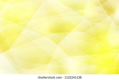 Light Yellow vector polygon abstract background. Colorful illustration in polygonal style with gradient. New template for your brand book.