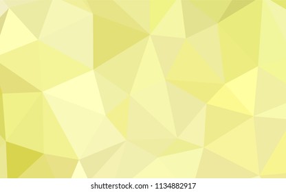 Light Yellow vector polygon abstract background. A completely new color illustration in a polygonal style. A new texture for your web site.