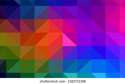 Light Yellow vector polygon abstract layout. Creative illustration in halftone style with triangles. Brand new design for your business.