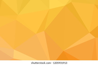 Light Yellow vector polygon abstract backdrop. Colorful illustration in abstract style with gradient. Brand-new design for your business.