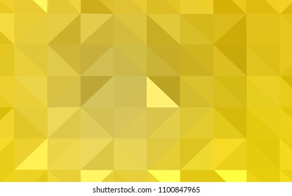 Light Yellow vector polygonal background. Elegant bright polygonal illustration with gradient. Polygonal design for your web site.