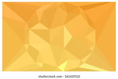 Light yellow vector polygonal illustration, which consist of triangles with a gemstone in center. Triangular design of a huge diamond for your business. Creative geometric background of gems.
