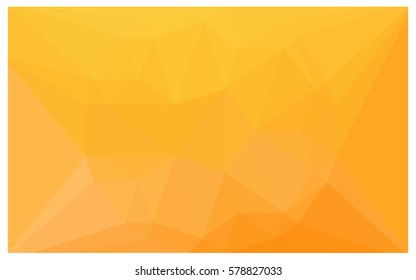 Light Yellow vector polygonal illustration, which consist of triangles with a gemstone in center. Triangular design of a huge diamond for your business. Creative geometric background of gems.