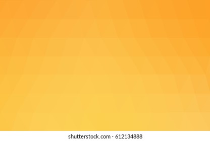 Light Yellow vector polygonal illustration, which consist of triangles. Triangular design for your business. Creative geometric background in Origami style with gradient