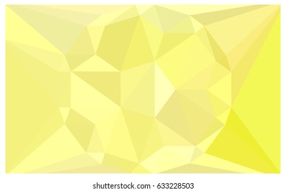 Light Yellow vector polygonal illustration, which consist of triangles with a gemstone in center. Triangular design of a huge diamond for your business. Creative geometric background of gems.
