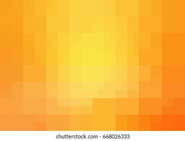 Light Yellow vector polygonal illustration, which consist of rectangles. Rectangular design for your business. Creative geometric background in Origami style with gradient