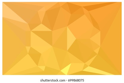 Light Yellow vector polygonal illustration, which consist of triangles with a gemstone in center. Triangular design of a huge diamond for your business. Creative geometric background of gems.