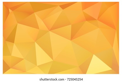 Light Yellow vector polygonal illustration, which consist of triangles. Triangular design for your business. Creative geometric background in Origami style with gradient