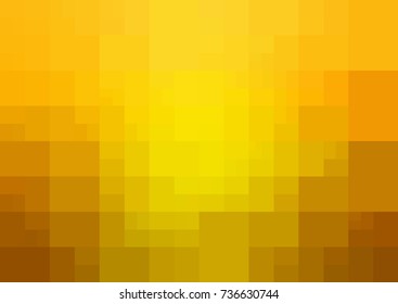 Light Yellow vector polygonal illustration, which consist of rectangles. Rectangular design for your business. Creative geometric background in Origami style with gradient