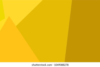 Light Yellow vector polygonal pattern. Creative illustration in halftone style with gradient. The completely new template can be used for your brand book.