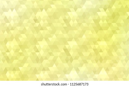 Light Yellow vector polygonal template. Colorful illustration in abstract style with gradient. A completely new design for your business.