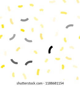 Light Yellow vector seamless background with liquid shapes. An elegant bright illustration with gradient. Brand new design for your ads, poster, banner.