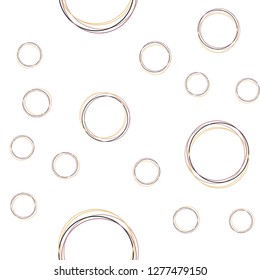 Light Yellow vector seamless cover with spots. Abstract illustration with colored bubbles in nature style. Template for business cards, websites.