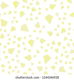 Light Yellow vector seamless, isometric backdrop with lines, triangles. Modern abstract illustration with colorful triangles. Design for textile, fabric, wallpapers.