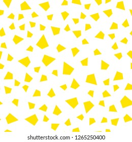 Light Yellow vector seamless, isometric background with triangles. Glitter abstract illustration with triangular shapes. Texture for window blinds, curtains.