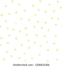 Light Yellow vector seamless layout with coffee set. Decorative gradient design of coffee cups and beans. Pattern for ad, booklets, leaflets of restaurants.