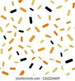 Light Yellow vector seamless template with repeated sticks. Modern geometrical abstract illustration with Lines. Template for your beautiful backgrounds.