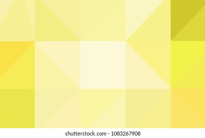 Light Yellow vector shining triangular layout. Modern geometrical abstract illustration with gradient. A completely new template for your business design.