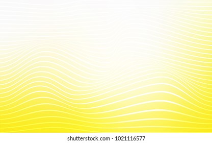 Light Yellow vector template with abstract lines. Brand-new colored illustration in blurry style with gradient. The completely new template for your brand book.
