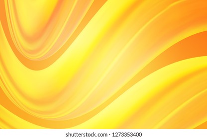 Light Yellow vector template with abstract circles. Creative geometric illustration in marble style with gradient. Brand new design for your ads, poster, banner.