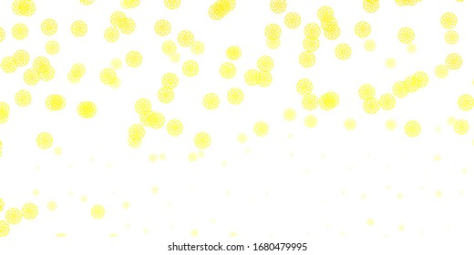 Plantilla vectorial amarillo claro con formas abstractas. Ilustración abstracta moderna con formas aleatorias degradadas. Diseño inteligente para su negocio.