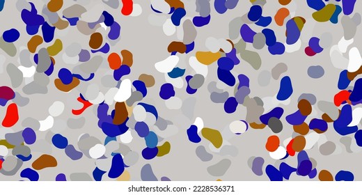 Light yellow vector template with abstract forms. Modern abstract illustration with gradient random forms. Background for cell phones.