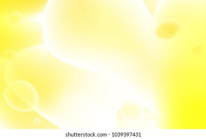 Light Yellow vector template with bent ribbons. Colorful abstract illustration with gradient lines. A completely new memphis design for your business.