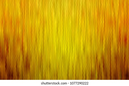 Light Yellow vector template with bent ribbons. Blurred geometric sample with gradient bubbles.  The best blurred design for your business.