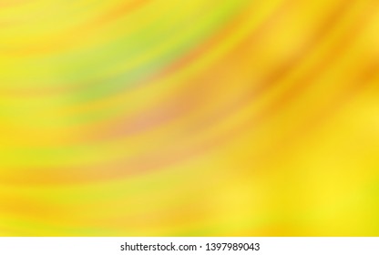 Light Yellow vector template with bent lines. Shining colorful illustration in simple style. Pattern for your business design.