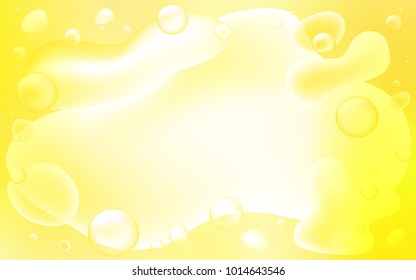 Light Yellow vector template with bubble shapes. An elegant bright illustration with gradient. The best blurred design for your business.