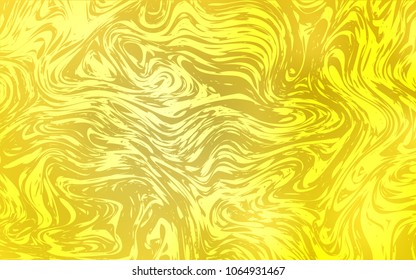 Light Yellow vector template with bubble shapes. A completely new color illustration in marble style. New composition for your brand book.
