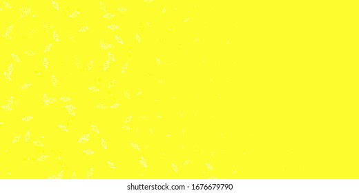 Light Yellow vector template with businesswoman signs. Colorful feminism symbols with a gradient in modern style. Elegant design for wallpapers.