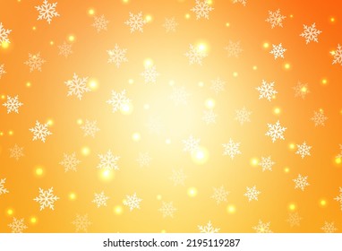 Light Yellow vector template in carnival style. Colorful illustration with Christmas simbols and signs. Template for lettering, typography.