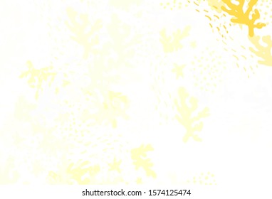 Light Yellow vector template with chaotic shapes. Colorful chaotic forms with gradient in modern style. Best smart design for your business.